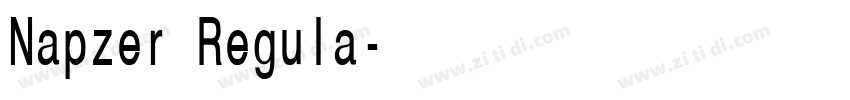 Napzer Regula字体转换